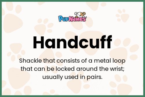 Handcuff dog name meaning