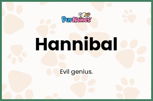 Hannibal dog name meaning