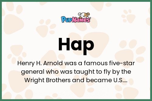 Hap dog name meaning