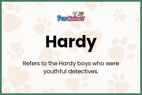 Hardy dog name meaning