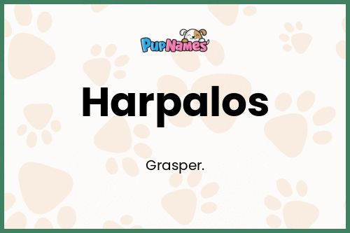 Harpalos dog name meaning