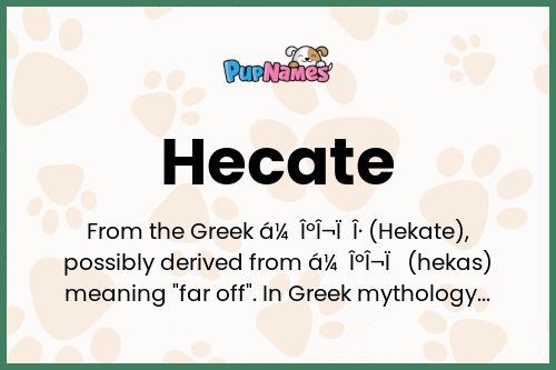 Hecate dog name meaning