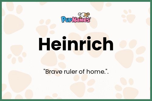 Heinrich dog name meaning