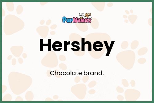 Hershey dog name meaning