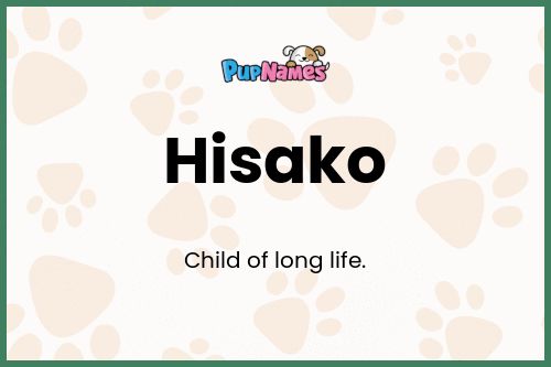 Hisako dog name meaning