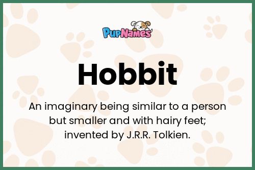 Hobbit dog name meaning