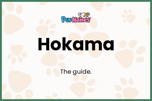 Hokama dog name meaning