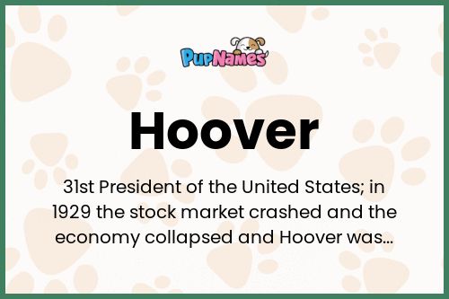 Hoover dog name meaning