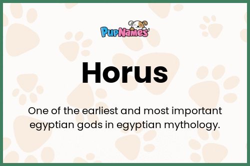 Horus dog name meaning