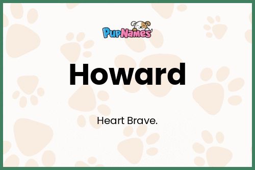 Howard dog name meaning