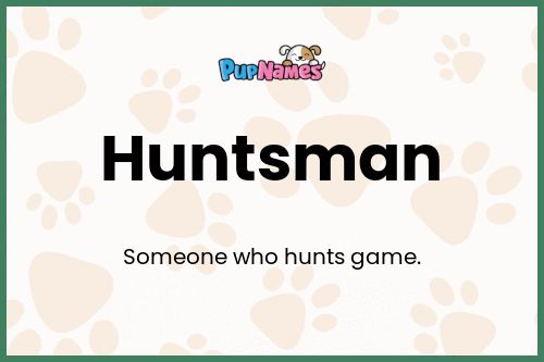 Huntsman dog name meaning