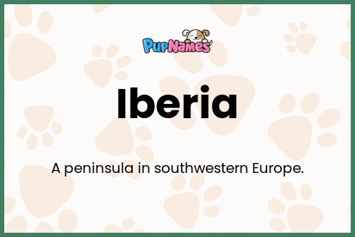 Iberia dog name meaning