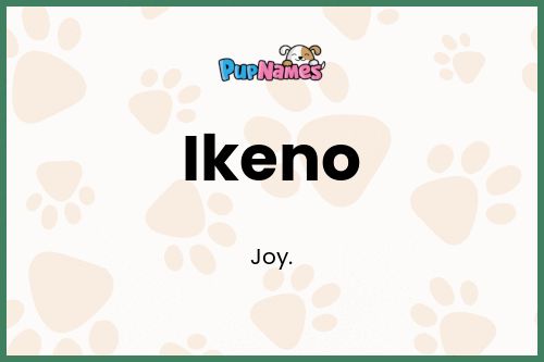 Ikeno dog name meaning