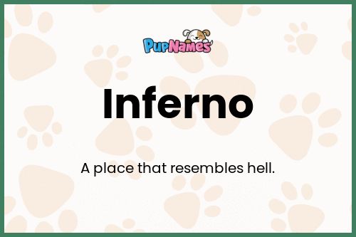 Inferno dog name meaning