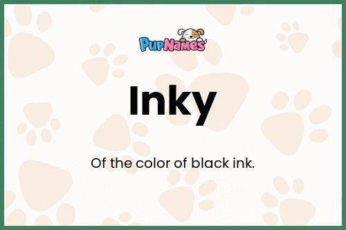 Inky dog name meaning