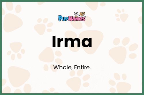 Irma dog name meaning