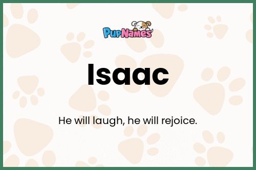 Isaac dog name meaning