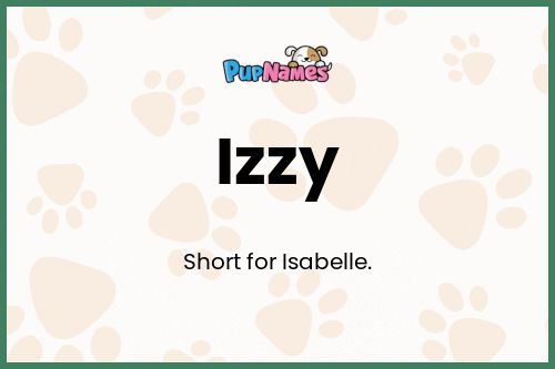 Izzy dog name meaning