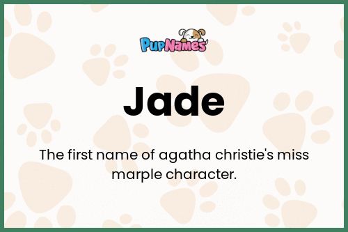 Jade dog name meaning