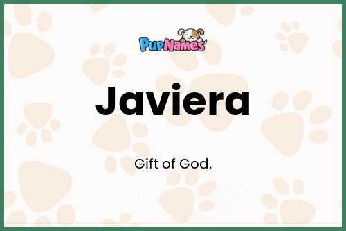 Javiera dog name meaning