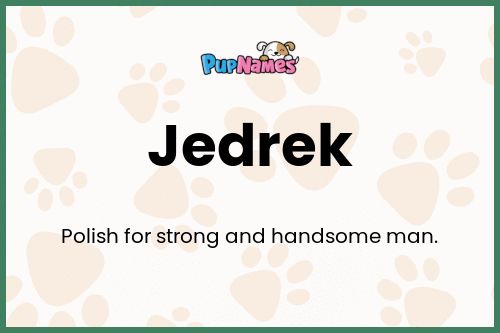 Jedrek dog name meaning