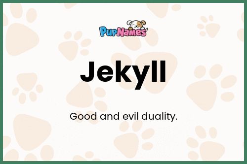 Jekyll dog name meaning