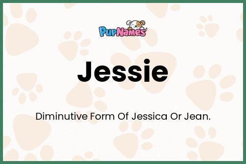 Jessie dog name meaning