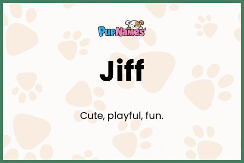 Jiff dog name meaning