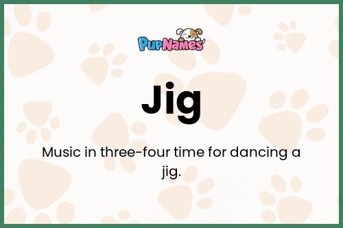 Jig dog name meaning