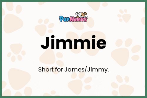 Jimmie dog name meaning