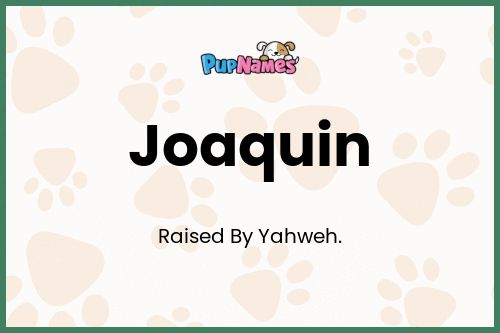 Joaquin dog name meaning