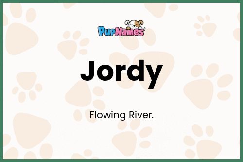Jordy dog name meaning