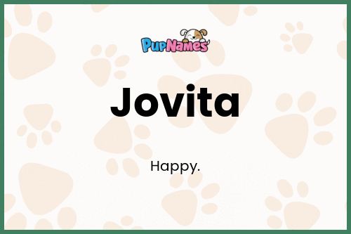 Jovita dog name meaning