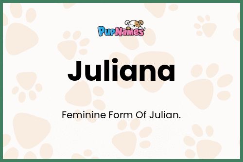 Juliana dog name meaning