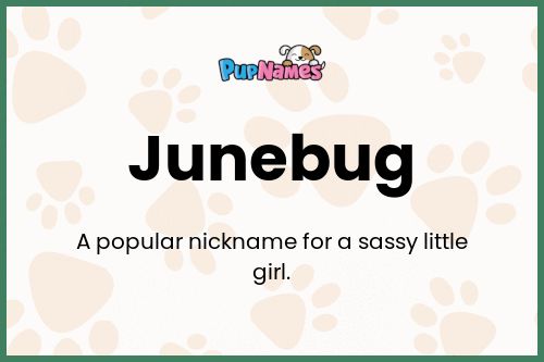 Junebug dog name meaning