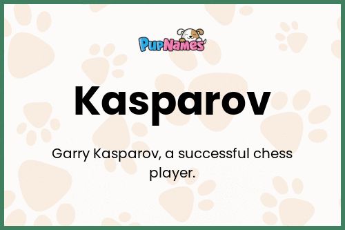 Kasparov dog name meaning