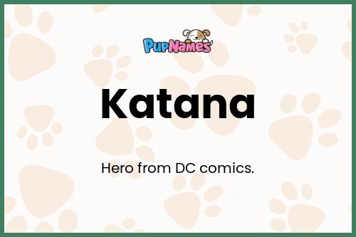 Katana dog name meaning