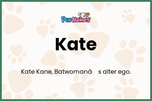 Kate dog name meaning