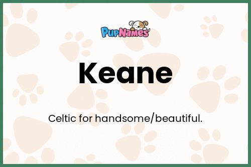 Keane dog name meaning