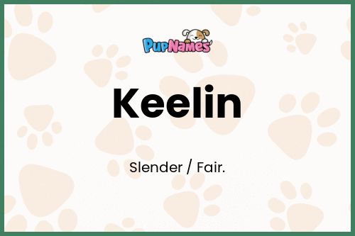 Keelin dog name meaning