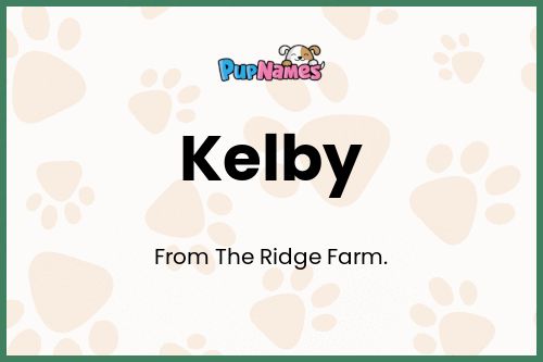 Kelby dog name meaning