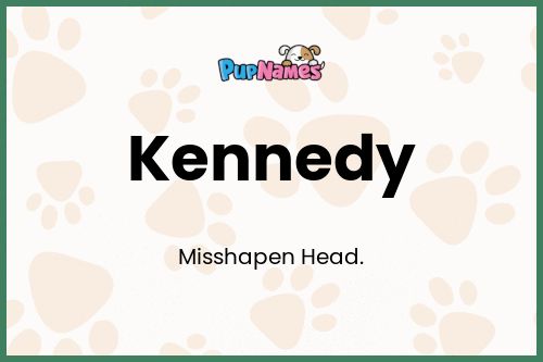 Kennedy dog name meaning