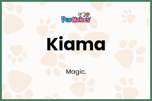 Kiama dog name meaning