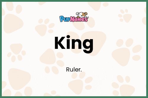 King dog name meaning