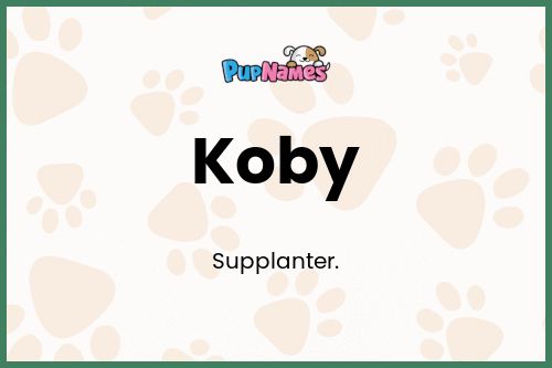 Koby dog name meaning