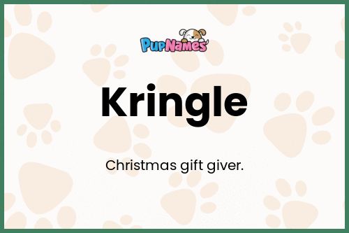 Kringle dog name meaning
