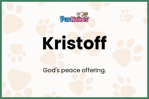 Kristoff dog name meaning