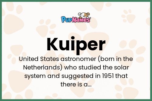 Kuiper dog name meaning