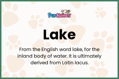 Lake dog name meaning