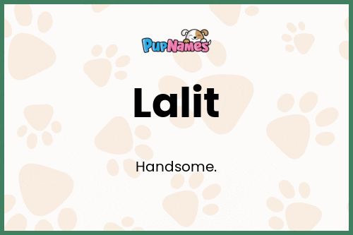 Lalit dog name meaning